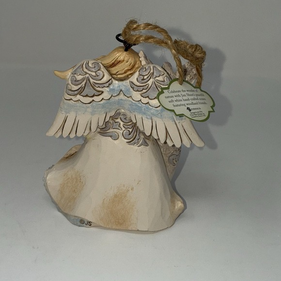 Jim Shore Heartwood Creek White Woodland Angel Husky Ornament 4058742 NEW RARE - Picture 3 of 11